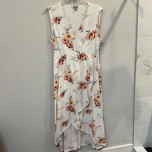 White floral dress 2XL